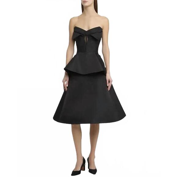NEW ALEXANDER MCQUEEN strapless sweetheart neckline corset in black